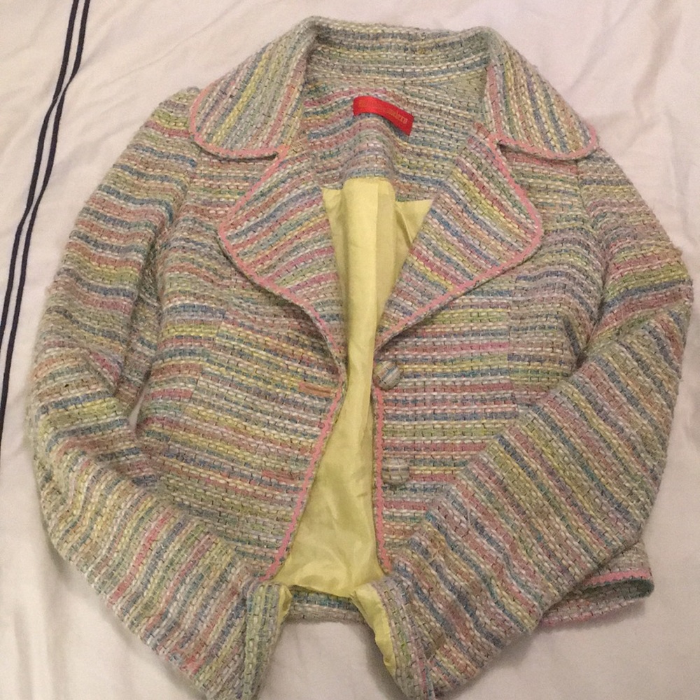 Cropped Tweed Jacket Size 6